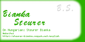 bianka steurer business card